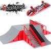 Finger-Skateboards Skate-Rampe Teile-Set Spielzeug Finger-Fahrrad Finger Training Sport Fingerboard Spielzeug Skatepark-Rampe Spielzeug für Kinder