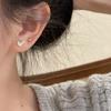 Niche Heart Combination Earrings Light Luxury High-end Temperament 100% Match Dainty Exquisite Women's Daily Versatile Earrings