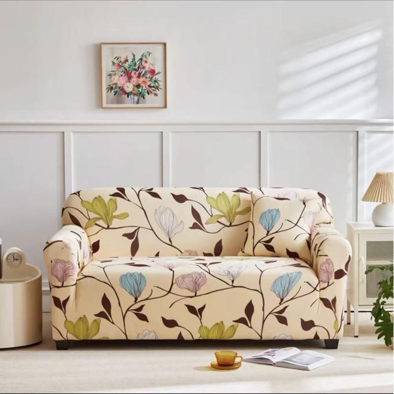 Elastic Universal Sofa Cover for Single, Double, or Three-Seat Sofas, All-Inclusive Cushion Protector.
