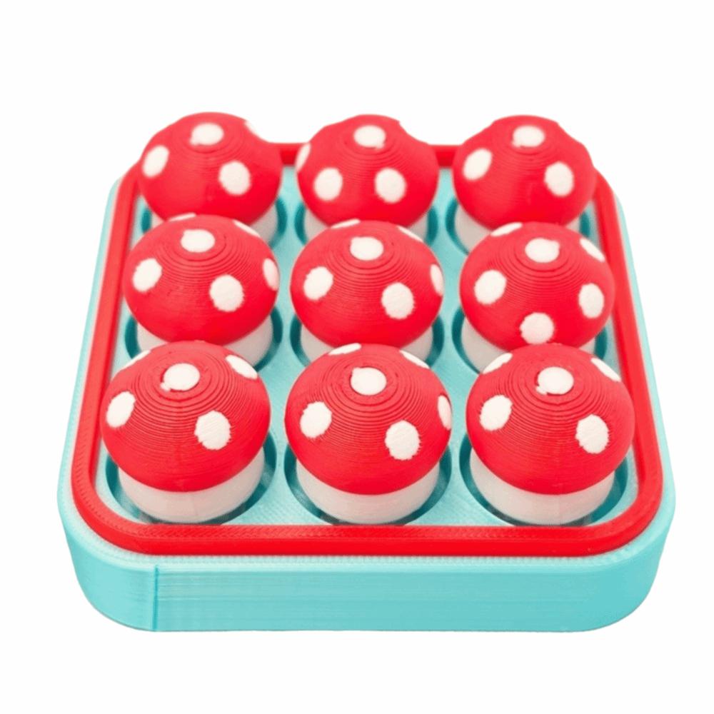 Mushroom Finger Button Clicker Cute Clicker Fidget Funny Fidget Keychain  Office