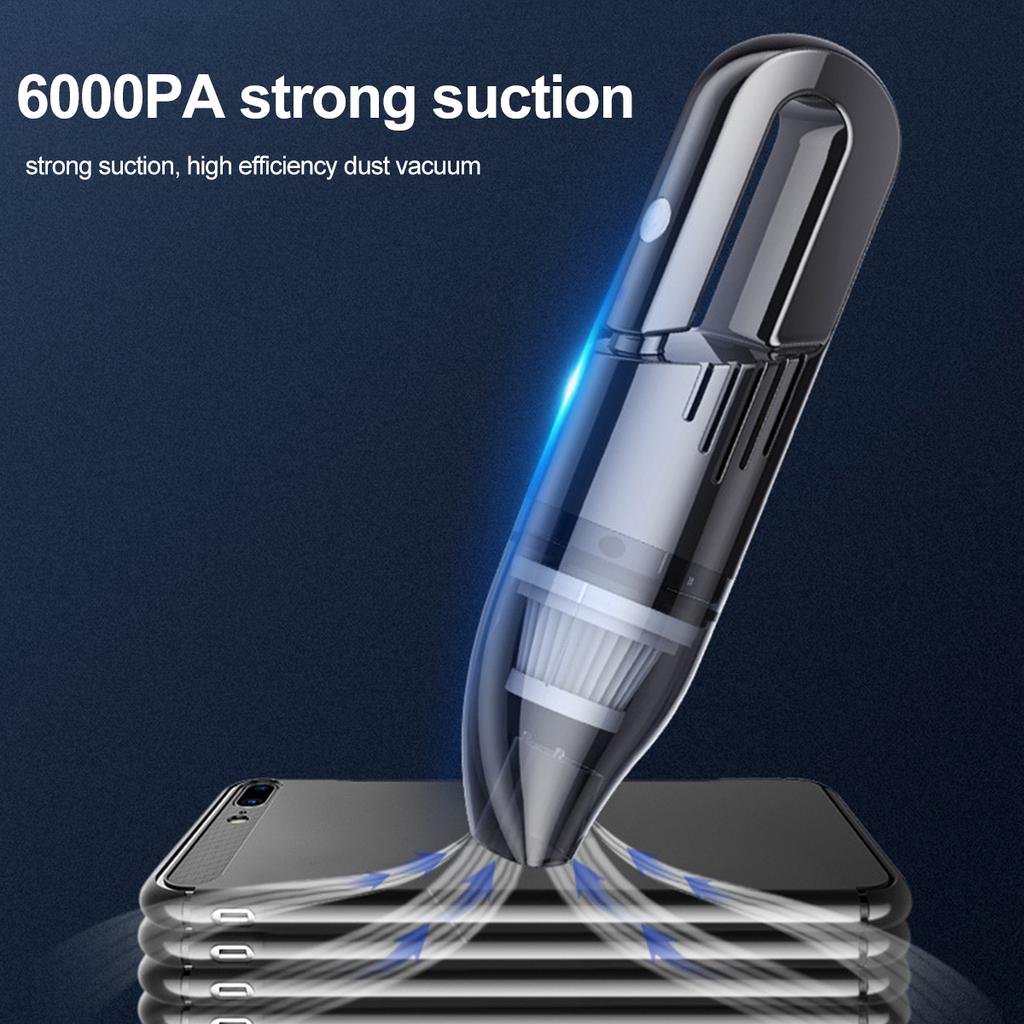 6000PA 120W Portable Car Vacuum Cleaner 