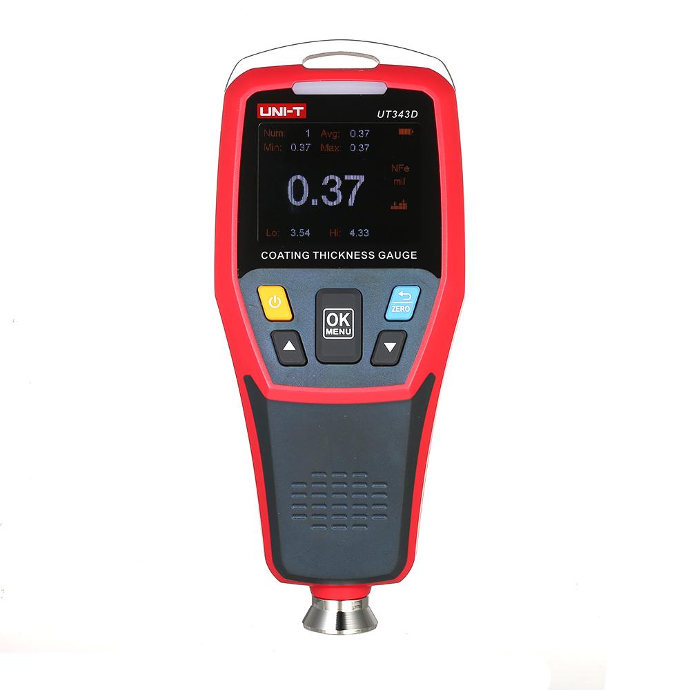 UNI-T UT343D Digitales Beschichtungsmessgerät, Dickeprüfgerät mit USB-Datenfunktion, Autodetektor