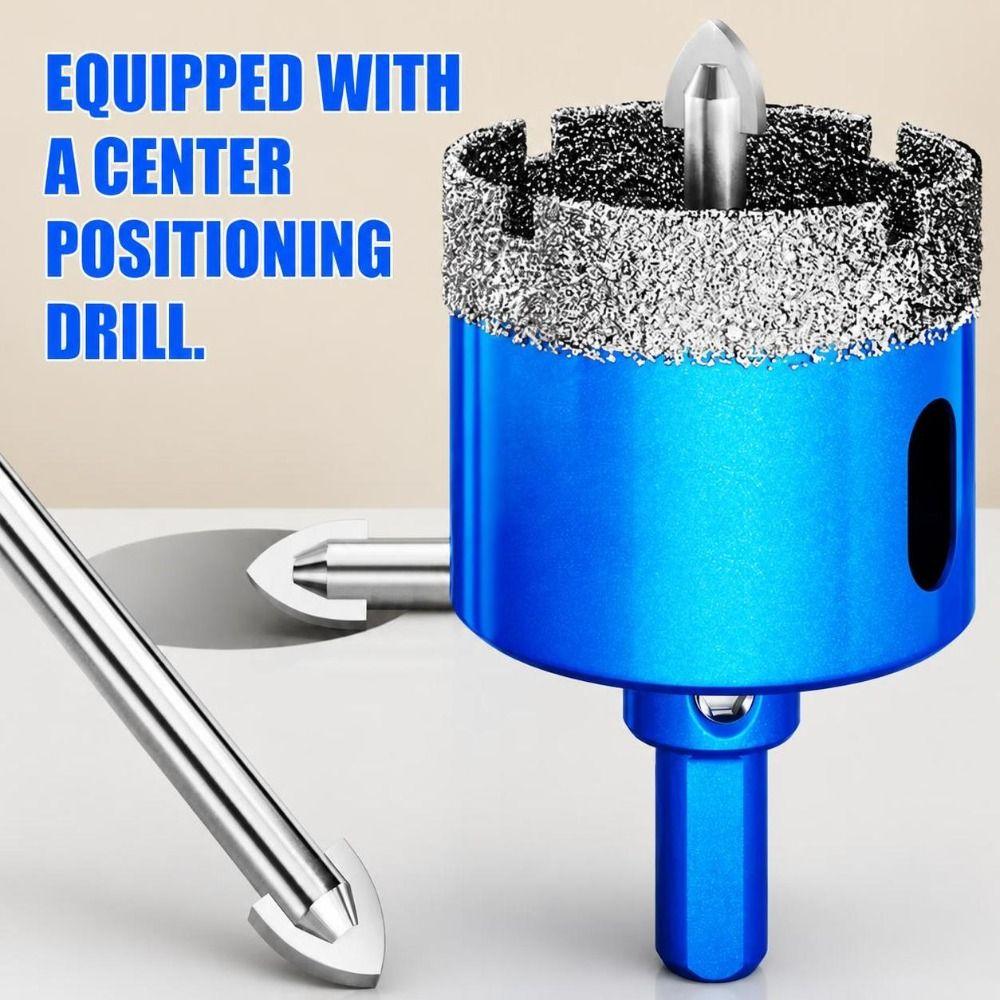 Diamond Coated Tile Drill Bit Hex Shank Drill Bit Durable Diamond Hole Saw Glass Tile
