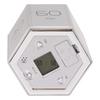 Hex Flip Timer with Mute Alarm Function Magnetic Time Management Cube Timer with LCD Screen for Cooking Studying Working Silver