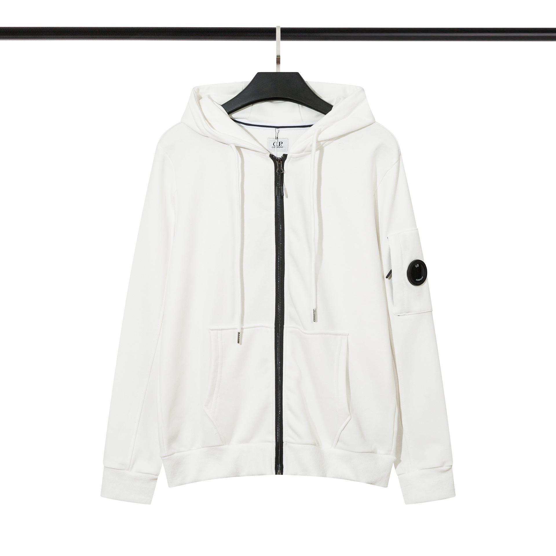 CrossCP Unisex Side-Zip Pocket Hooded Sweatshirt - Trendy Solid Color, Loose Fit Double Extra Large