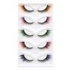 Soft Cat Eye False Eyelashes Fluffy Faux Mink Wispy Lashes Colored Anime Lashes  Makeup