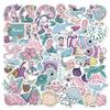 50 PCS Cute Sea Mermaid Stickers for Boys Girls Cartoon Ocean Stickers Vinyl Waterproof Stickers for Water Bottles,Laptop