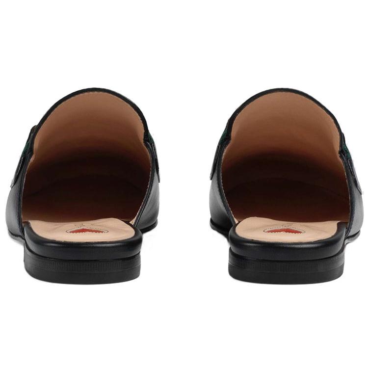Gucci Womens Princetown Leather Slipper 'Black' (women's Sizes) Black Closed Toe Slippers 629084 CQXM0 1060
