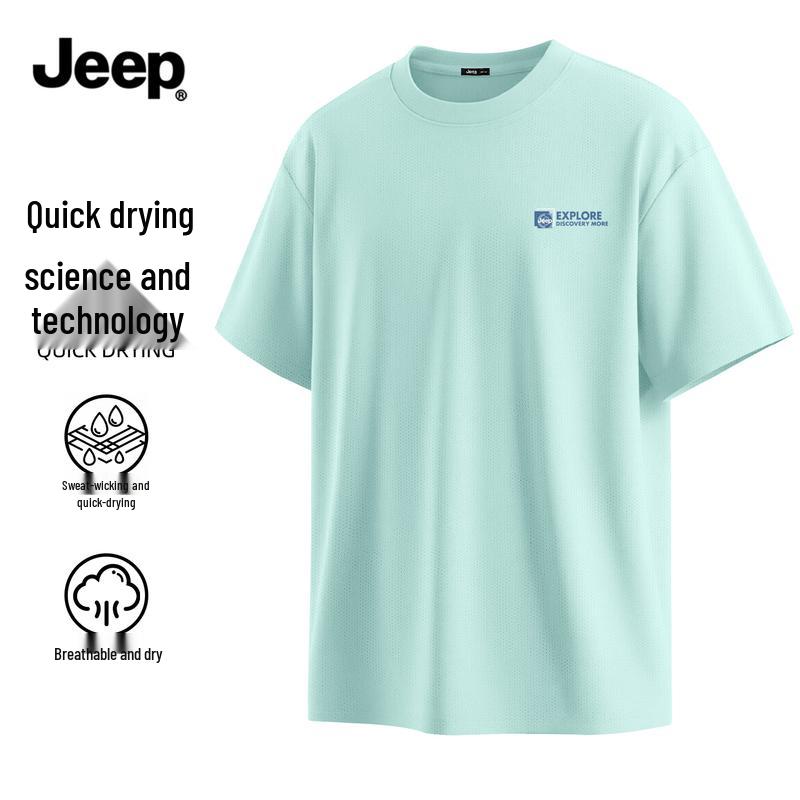 

JEEP Men s Ice Silk Quick-Dry Short Sleeve T-Shirt 2XL