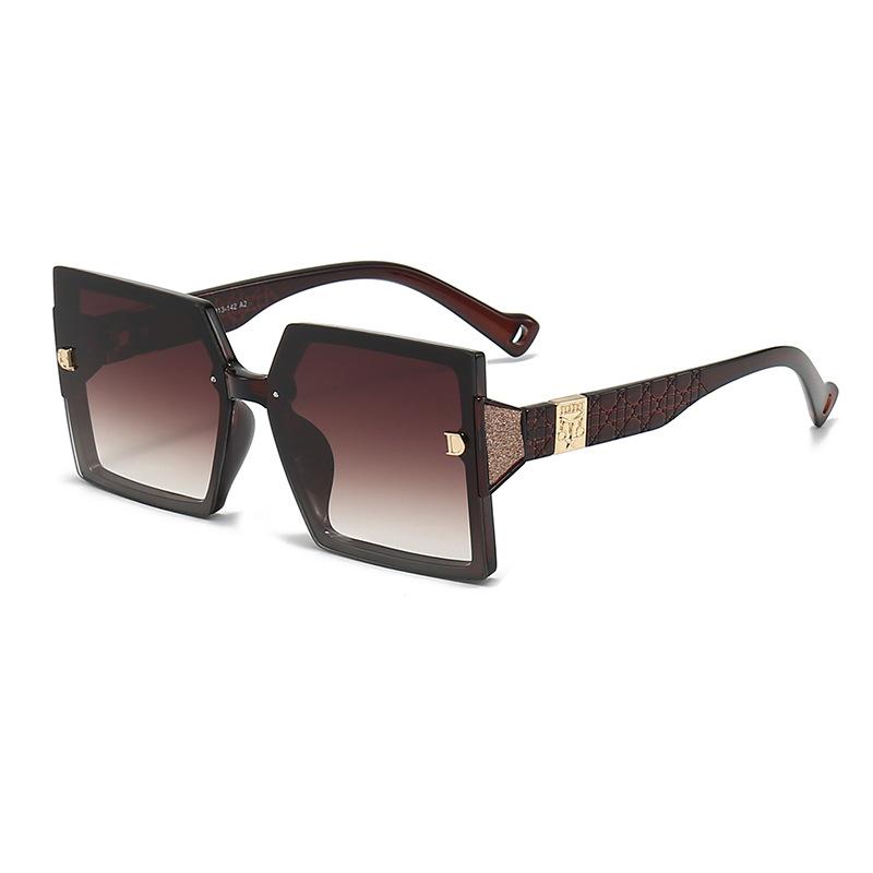 Classic D Fashion Sunglasses For Women And Men Square Oversize Frame Designer Luxury Brand Glasses Uv400