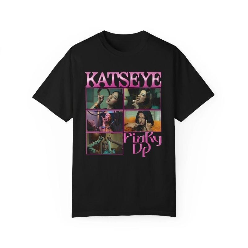 Katseye Pinky Up Comfort Colors Kpop Graphic Tee Summer Unisex Loose And Breathable Cotton Tshirt Top