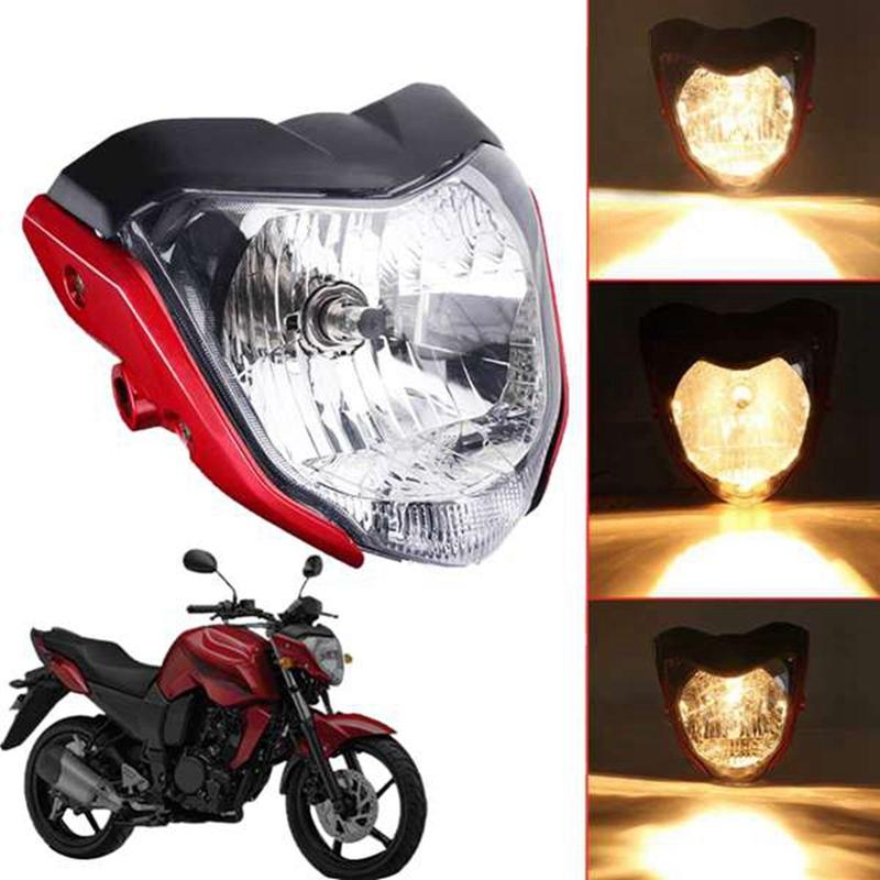 Authentic Motorcycle Headlight Head Light Lamp With Bulb Bracket Assembly For FZ16 YS150 FZER150 FZER 150 FZ 16 Amber