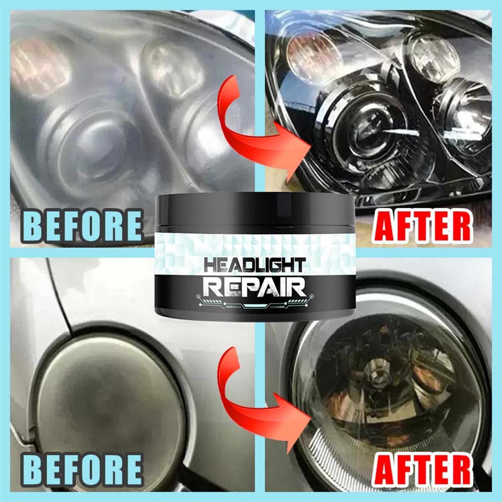 

Car Headlight Paste, Yellowed Polishing Compound, Car Headlamp Polish Cream, Improved Night Visibility, Eliminates Internal, 100g One Size