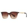 SHAUNA Fashion Square Women Luxury Rivets Sunglasses Retro Gradient Shades UV400 Men Trending Sun Glasses