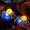 Scary Halloween Glowing Spiders Light Waterproof LED Spiders Light  Haunted House
