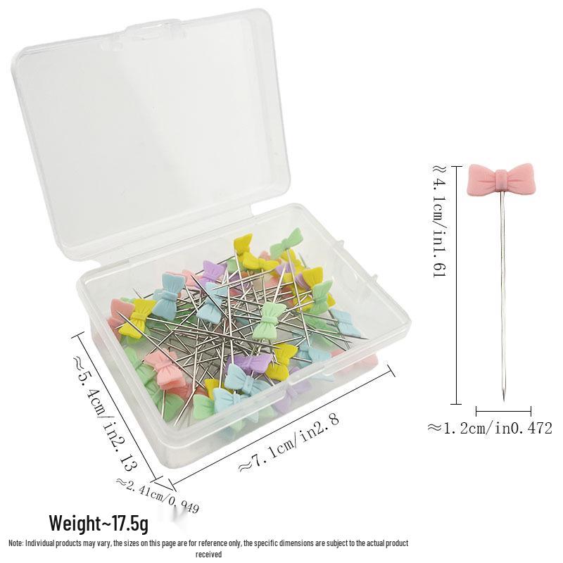 Sewing Patchwork Tools: Plum Blossom Flower Pattern Positioning Pins, 50pcs or 100pcs per Box