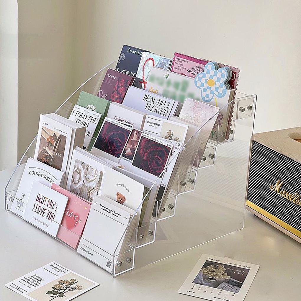 Cascading CD Storage Rack Organize Cd Collection With Style Nail Polish Organiser Dvd Storage Boxes