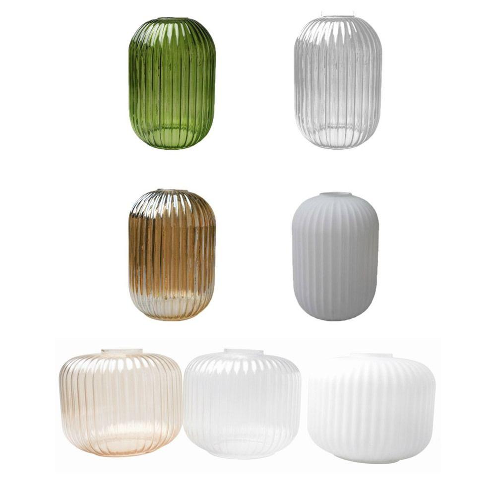 Striped Vertical Striped  Lantern Shaped Decorative Cover Glass Lamp Shade  Wall Sconce
