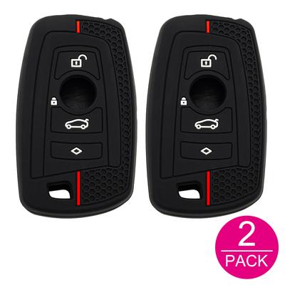 2x Silicone Car Key Fob Cover Case Holder Keychain For BMW X3 X4 M2 M3 M5 F20 F22 F30 F31 F32 F10 F11 F07 F06 F01 F25 F26 F80