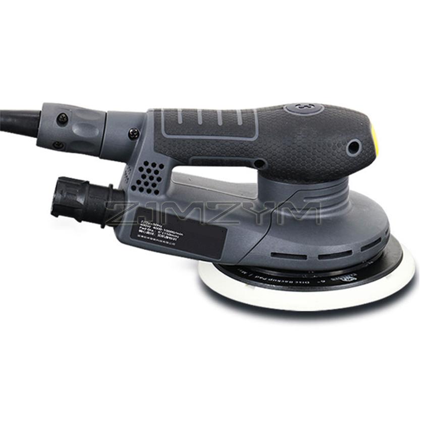 6 Inch Electric Circular Sander Machine Variable Speed Sanding Tools with Hybrid Dust Canister Electric Woodworking Polisher