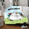 Moomin Temalı Baskılı Battaniye - Kanepe, Yatak, Seyahat ve Dış Mekan Kullanımı İçin Mükemmel | Makinede Yıkanabilir, Rahat ve Dayanıklı.