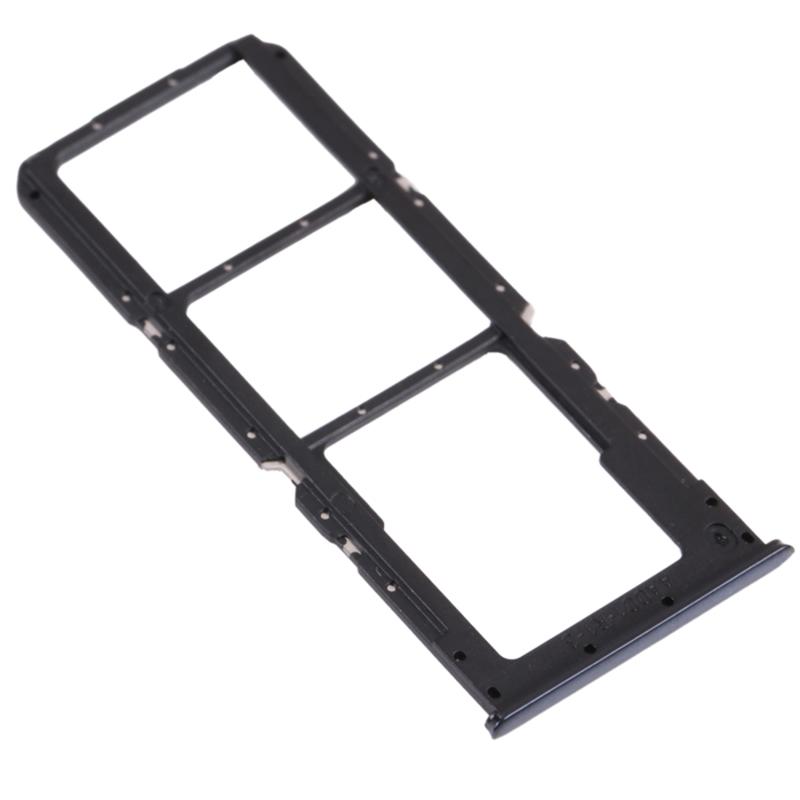

For Oppo A74 5G CPH2197,CPH2263 Dual SIM Cards+Single SD Card Tray Holder Replacement (without Logo) Black