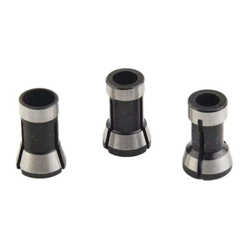 ABUL-4Pcs/Set 6Mm 8Mm 6.35Mm Electric Router Milling Cutter Collet Chuck M15 Screw Nut For Trimming Engraving Machines