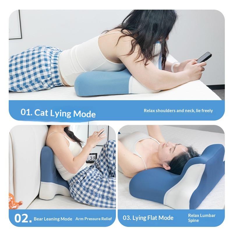 1Pcs Cervical Spine Sleeping Pillow Deep Sleep Memory Cotton Sleeping Pillow Comfortable Ergonomic Body Positioner