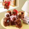 Cute Cartoon Capybara Pendant Plush Toy Doll Bag Hanging Ornaments Cute Kapila Keychain Doll Desktop Doll Ornaments Car Pendant