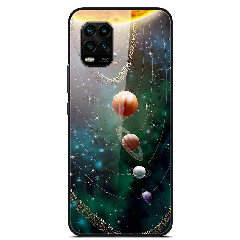 For Xiaomi Mi 10 Lite 5G Case Tempered Glass Hard Back Cover For Xiaomi Mi 10 10T Lite Pro Case Fundas For Xiaomi Mi10 Lite Capa