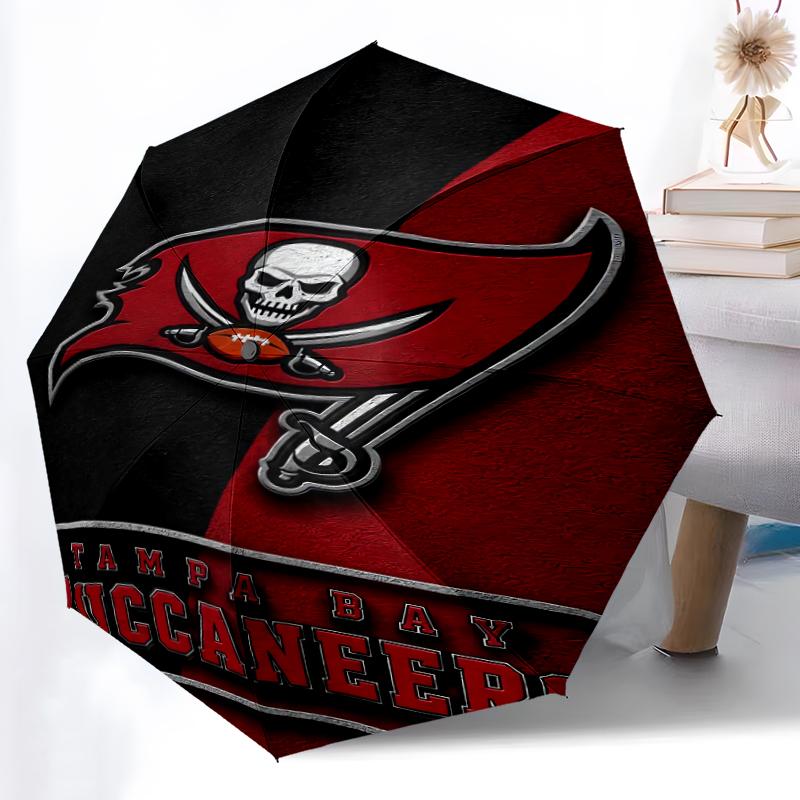 1pc Sturdy 8-Bone Auto Umbrella, Manchester United Manchester City Umbrella, Digital Printed, Foldable Umbrella for On-the-Go Outdoor Use