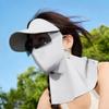 Full Face Sunscreen Mask Face Gini Women UV Protection Summer Ice Silk Cycling Sun Hat Mask Neck Protection Cooling Breathable