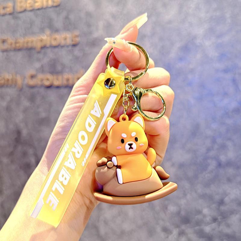 Cartoon Panda Keychain Pendant Panda Key Ring Key Chain Small Gifts Car Bag Pendant