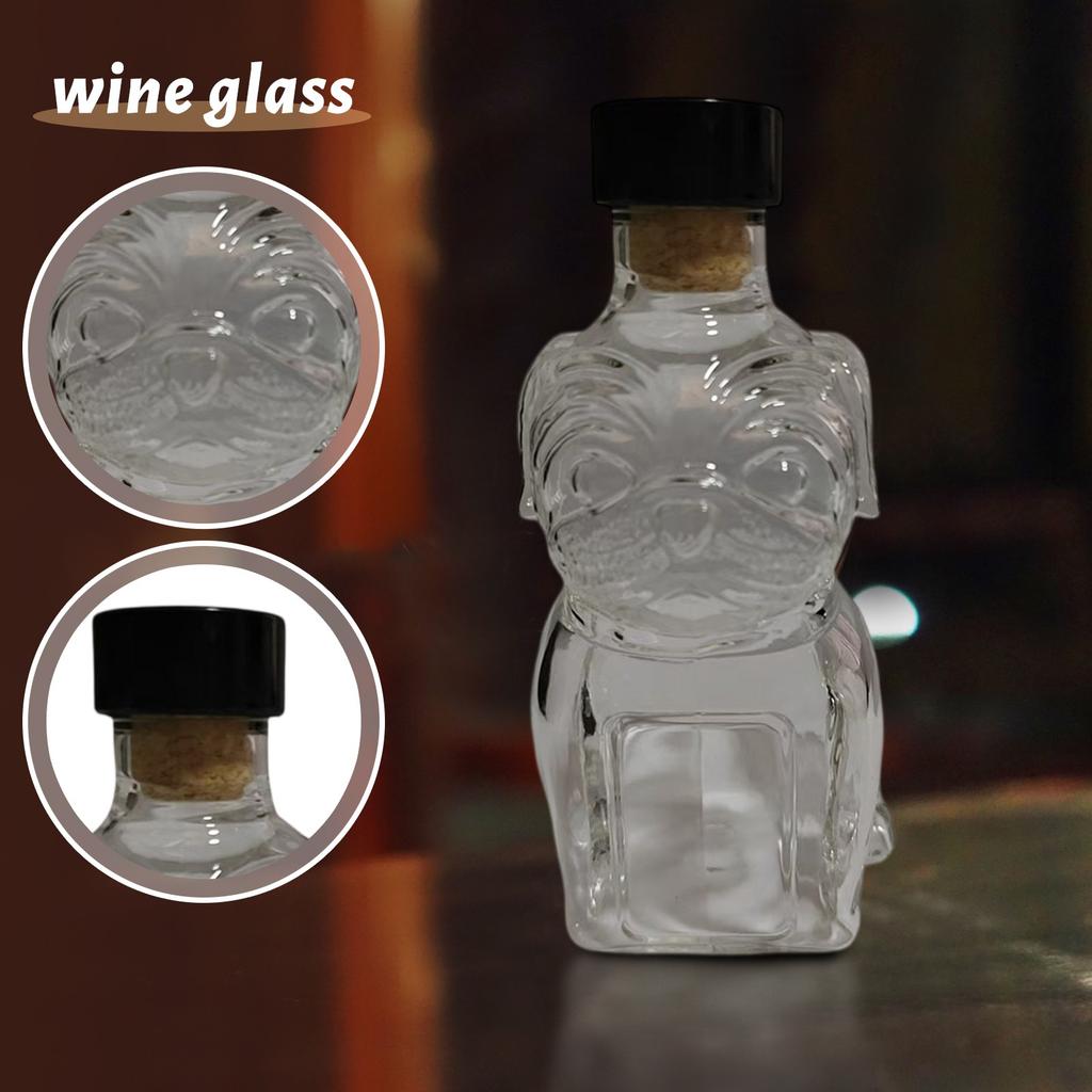Lustige französische Whiskyflasche, Whiskygläser mit 3D-Gravur, Whisky-Weinglasflasche mit Hundemotiv, Fanyil Eaglory, einzigartige Weinkaraffe, für Männer