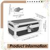 Lockable Cash Box with Key Aluminium Alloy Money Coins Bank Cards Jewelry Storage Box Portable Hidd Mini Safe Locker