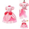 Adorable Princess Peach Dress Costume For Kids Perfect For Halloween And Role Play