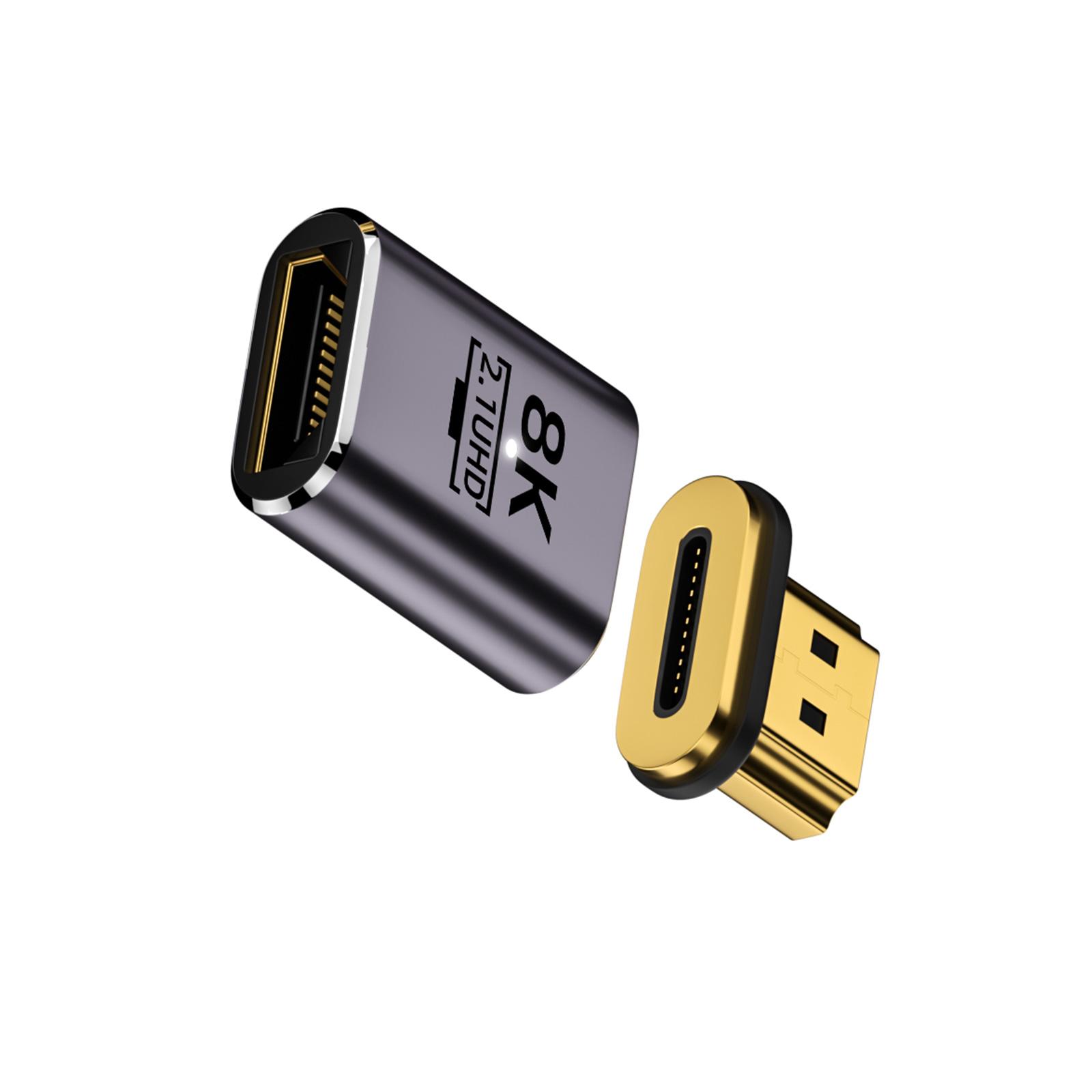 

Магнитный адаптер 8K Высокоскоростной адаптер Адаптер нескольких размеров Поддержка UHD2.1 8K60 Гц 4K120 Гц Улучшенное визуальное восприятие A