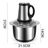 800W 5L 3 Speed Food Mixer Blender Stainless Steel Electric Chopper Mincing Machine Food Processors Electric Meat Grinder