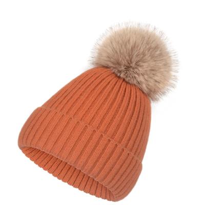 Chapeau en fil de velours pour automne et hiver, chapeau en fil de velours, chapeau en tricot, imitation fourrure de raton laveur