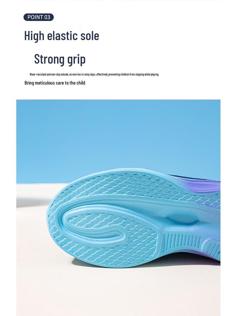 Boys' 2025 Autumn/Winter Leather Sports Shoes - Non-slip, Shock-absorbing, Fashionable Running Shoes for Medium and Large Children