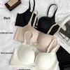 Seamless Wire-Free Push-Up Bra with Palm Cup for Small Bust - Breathable & Gap-Free
