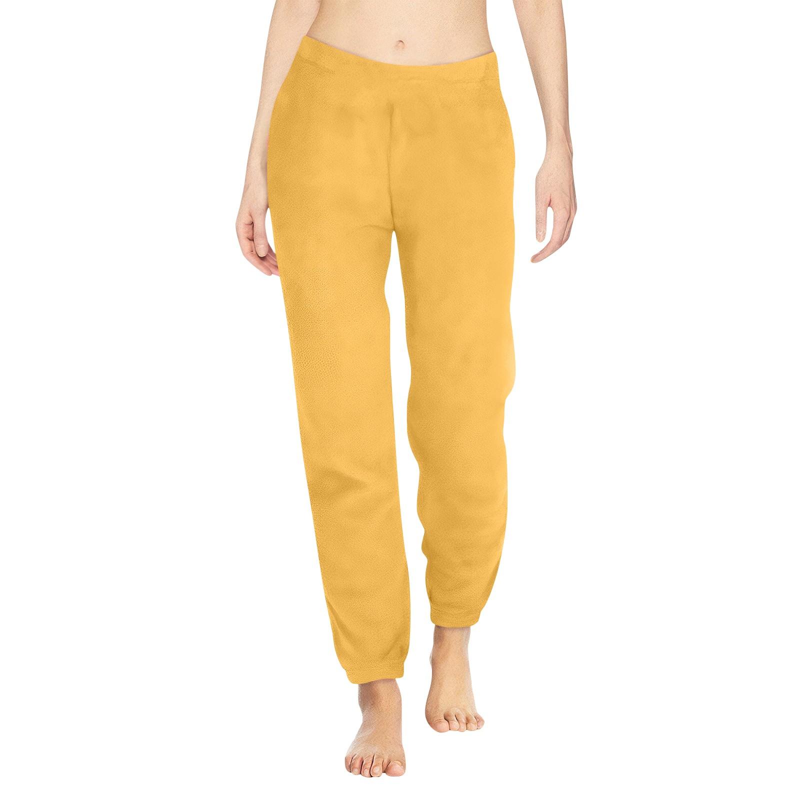 

Жіночі зимові штани Довгі брюки на всю довжину Спортивні штани XL жовтий