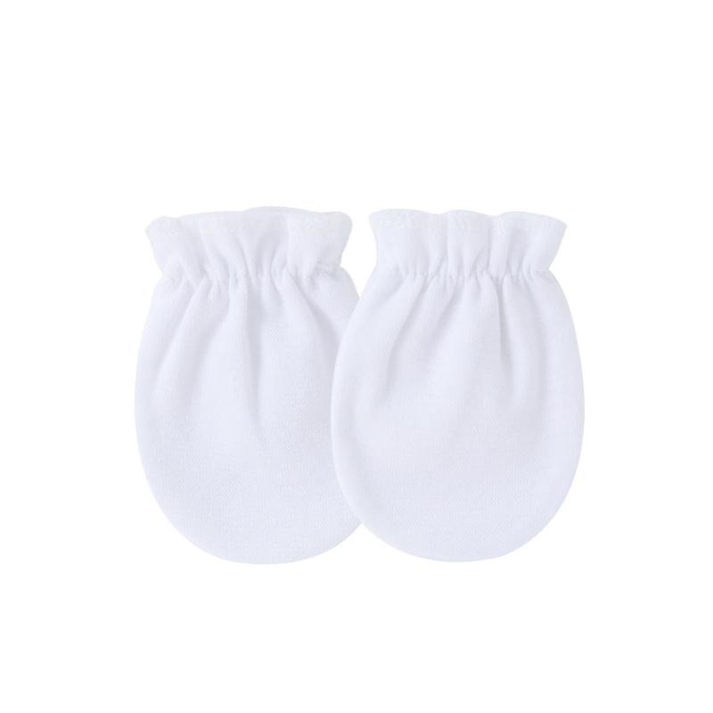 6PCS Baby Cotton Anti Scratch Mittens Newborn Elastic Cuff Hand Covers For 0-6 Months Infant Face Protection Daily Wear Assorted Styles