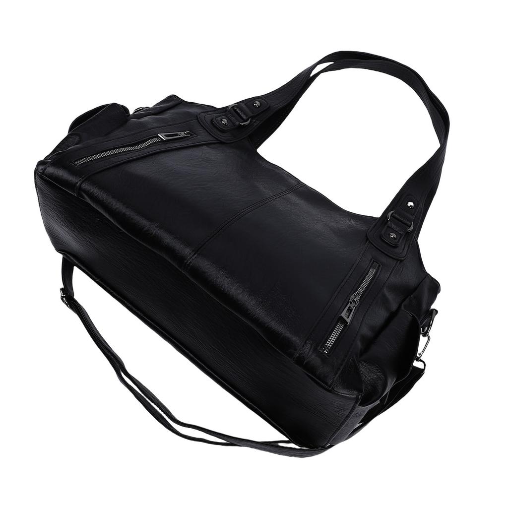 Shoulder Bag Simple Stylish PU Leather   Bag Large Capacity Handbag for Daily Use