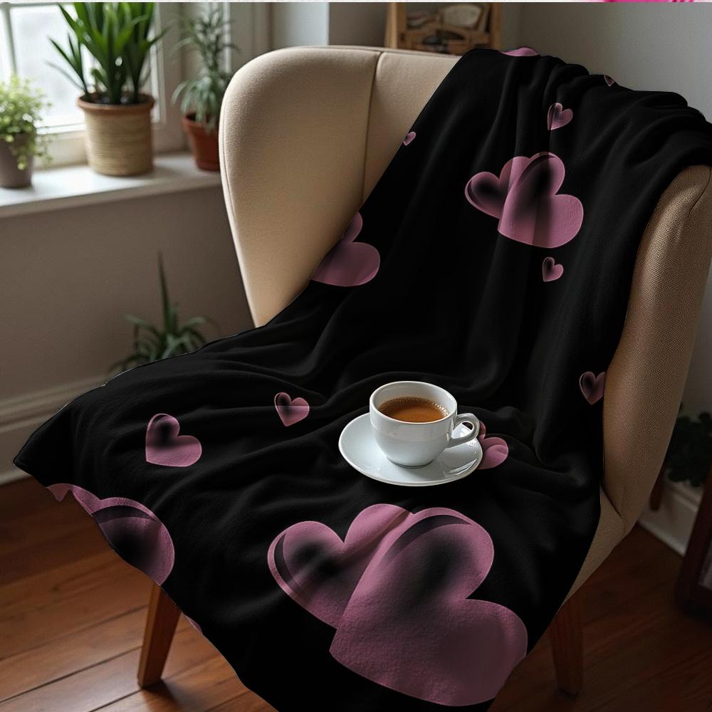 Flat Simple Black Cow Anime Cartoon Flannel Blanket Soft Warm Throw for Bedroom Sofa Car Kids Holiday Gift