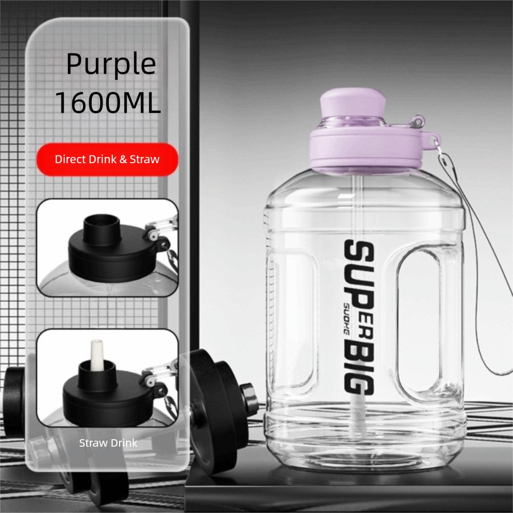 Stor Kapasitet Treningskopp Plast Menn Vannkittel Ny Sportsdrikkeflaske Gym