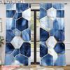 2pc    Window Drapes Geometric Patterns Versatile Durable Polyester  Without Electricity Festive Wall Decor Use for Daily home