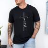 Camiseta Cruz de Fe Camiseta Cristiana para Hombres Mujeres Camiseta