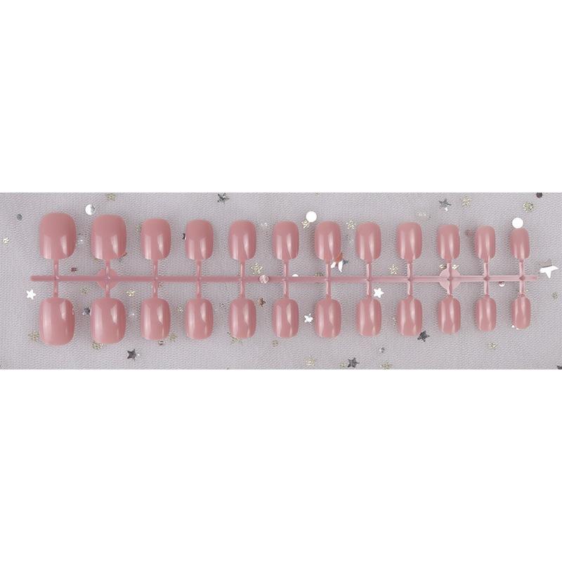 Kurzer runder Kopf Kleine Kinder Falsche Nägel Niedlicher und kleiner Nailart-Patch Ohne Versiegelungsstreifen Nagelstück Falscher Nagel Fertigprodukt