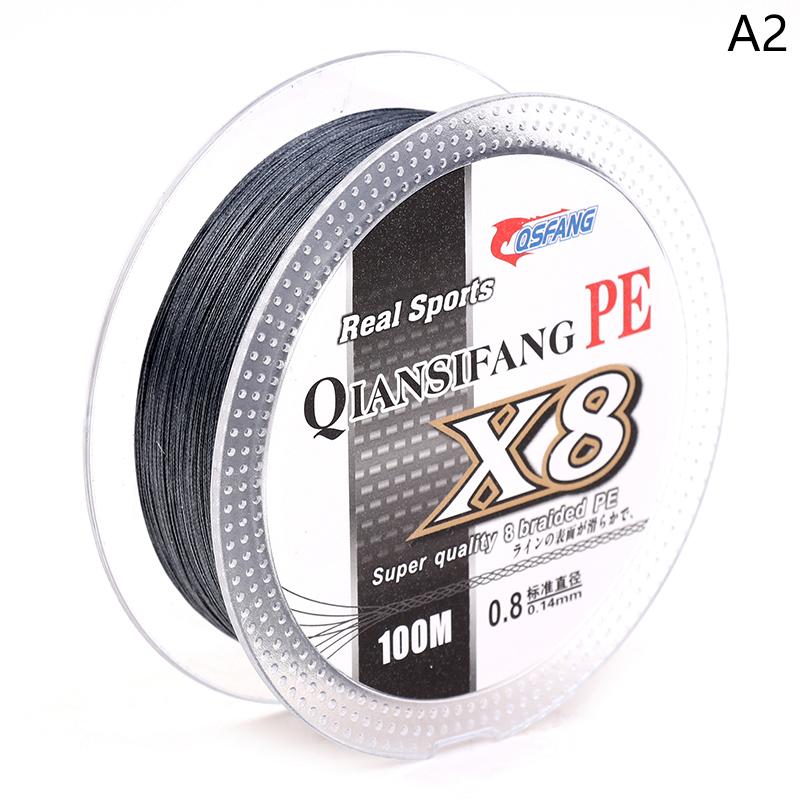 100M 8 Strands Pe Braided Fishing Wire Multifilament Strong Fishing Line Durable Travel Sea/Stream Fishing Line